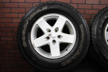 2007-2017 Jeep Wrangler 17x7.5" Wheel Set Goodyear 255/75R17 Light Damage Silver