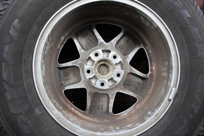 2007-2017 Jeep Wrangler 17x7.5" Wheel Set Goodyear 255/75R17 Light Damage Silver