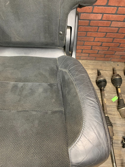 2011-2013 Jeep Grand Cherokee SRT Rear Seat Set Black Leather and Suede *Imprint