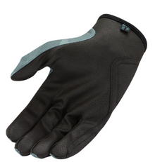 Grey Icon Hooligan Battlescar Vented Textile Gloves Size LARGE
