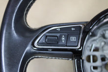 2013-2018 Audi S7 3 Spoke Steering Wheel Assembly Heated Tiptronic Black Leather
