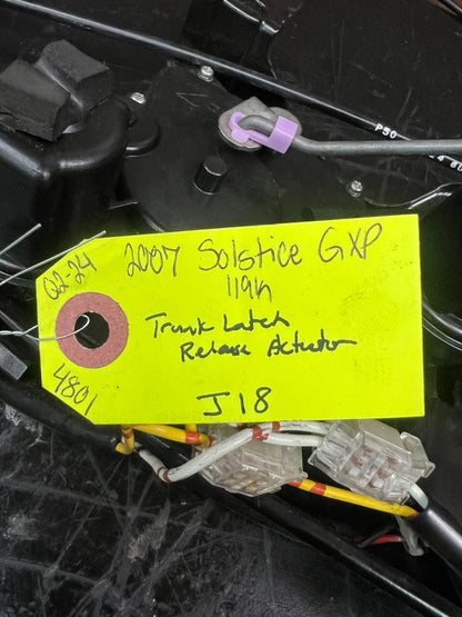 Saturn Sky Pontiac Solstice Trunk Lock Latch Release Actuator 06-10 OEM