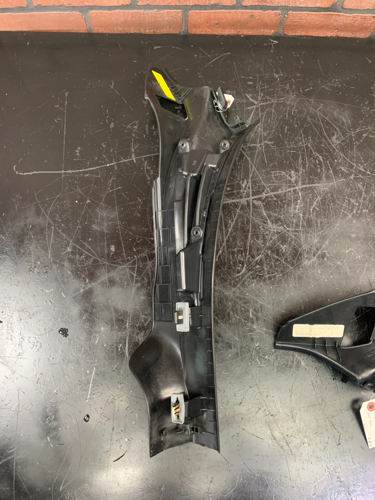 2015-2023 DODGE CHARGER REAR SET OF LH AND RH SIDE DOOR SILL SCUFF PLATE PANELS.