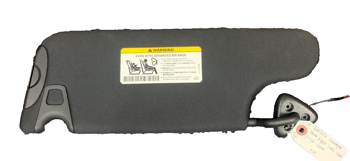 2015-2016 DODGE CHALLENGER FRONT PASSENGER RIGHT SIDE SUN VISOR OEM 55361230AB
