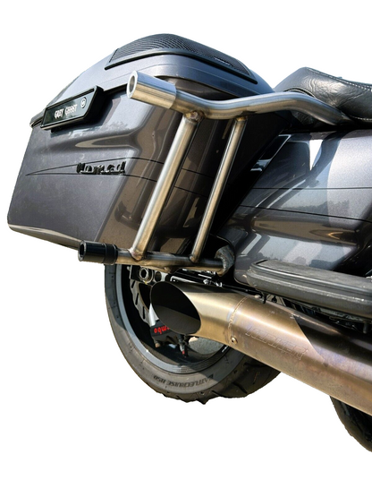 Harley Davidson Touring 14-UP STAINLESS Saddlebag Crash Bar Set IMP
