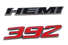 Challenger 2PCS SET SRT 392 HEMI Badges For Side Fender Emblems 3D Raised Decals