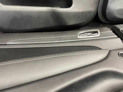 2011-2013 Jeep Grand Cherokee SRT8 Carbon Fiber Trim Black Door Panels Card Set