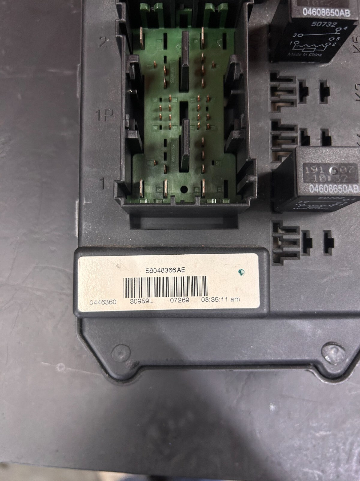08 JEEP GRAND CHEROKEE RELAY FUSE BOX INTERIOR JUNCTION CONTROL UNIT  56048366AE
