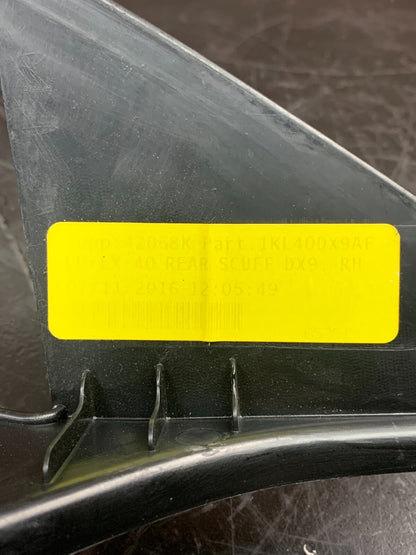 2015-2023 DODGE CHARGER REAR SET OF LH AND RH SIDE DOOR SILL SCUFF PLATE PANELS.