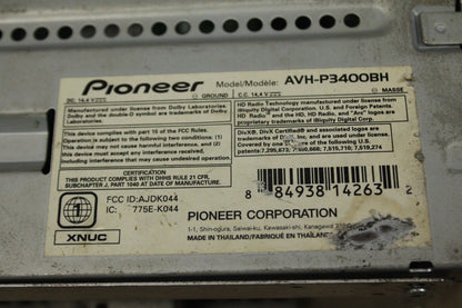 Pioneer AVH P3400BH 5.8 in Audio Radio Display Screen Assembly PARTS ONLY