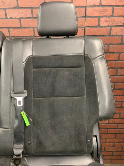 2011-2013 Jeep Grand Cherokee SRT Rear Seat Set Black Leather and Suede *Imprint