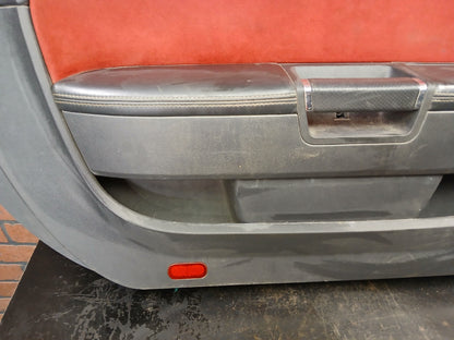 2013 Dodge Challenger Driver LH Side Interior Door Panel Red/Black 1xf771rrab