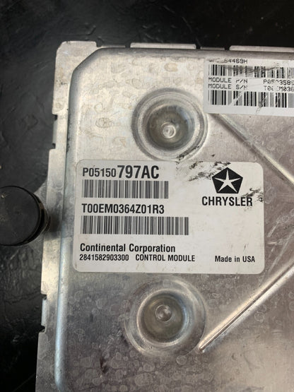 2011-2014 DODGE CHARGER SRT 8, PCM, BCM, KEYLESS ENTRY MODULE, KEY AND NODE OEM.