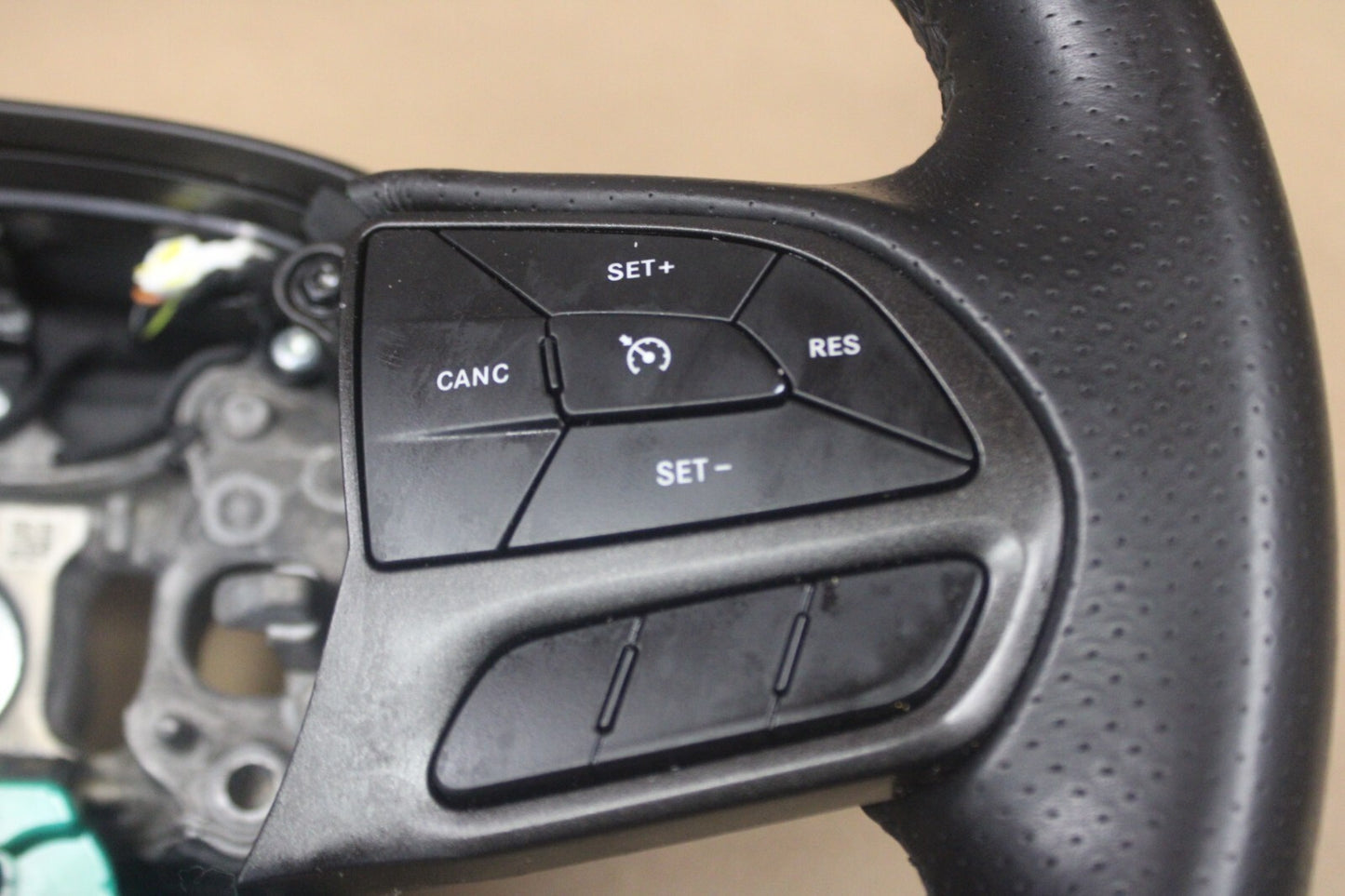 2022 DODGE CHARGER R/T DRIVER STEERING WHEEL WITH CONTROLS BLACK LEATHER