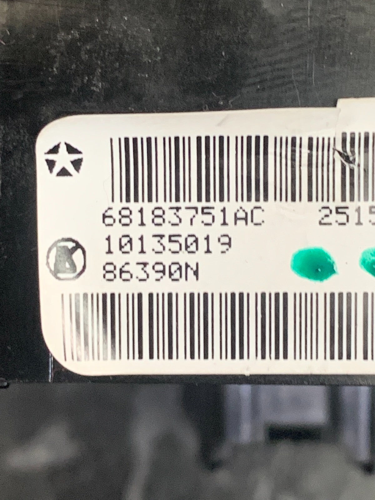 2015-2016 Dodge Challenger Front Right Door Window Switch OEM Mopar 68183751AA