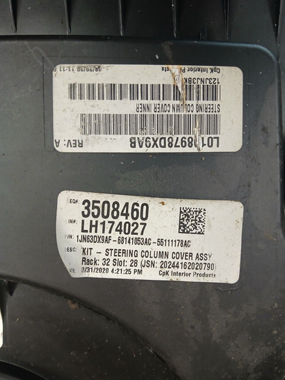 2011-2023 Dodge Charger 300 Lower Steering Column Cover Knee Panel 1jn63dx9af