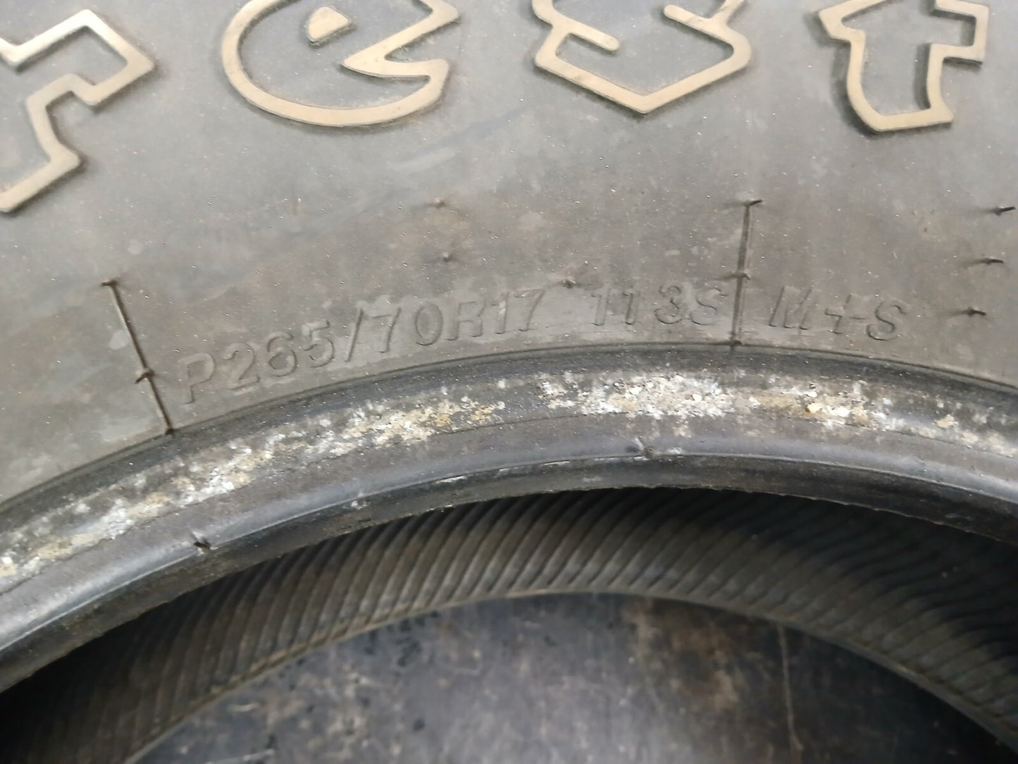 P265/70R17 Firestone Destination A/T 113S Used Tire 4/32nds