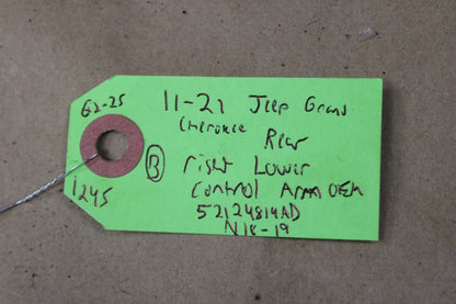 11-22 JEEP GRAND CHEROKEE 4WD REAR RIGHT SIDE LOWER CONTROL ARM OEM 52124814AD