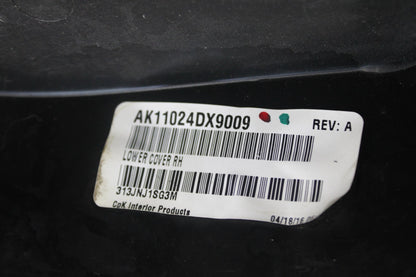 2015-2023 DODGE CHALLENGER INTERIOR FRONT PASSENGER SIDE DOOR TRIM PANEL BLACK