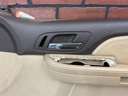 2007-2009 GMC YUKON ESCALADE OEM FRONT RIGHT PASSENGER INTERIOR DOOR PANEL BEIGE