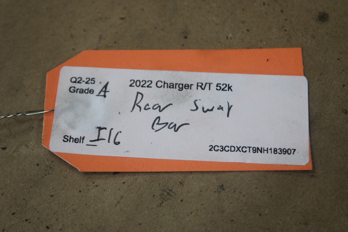 06-23 DODGE CHARGER R/T REAR STABILIZER SWAY ANTI ROLL BAR OEM 68184227AA 52k