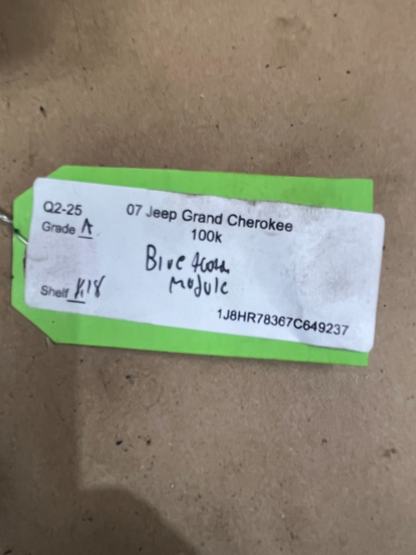 2007 Jeep Grand Cherokee UConnect Telematics Bluetooth Module 05064170AG