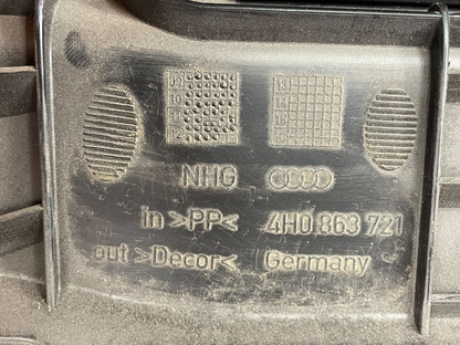 AUDI A8L REAR TRUNK BACK SEAT PARTITION TRIM COVER PANEL SKISACK OEM 2011 - 2014