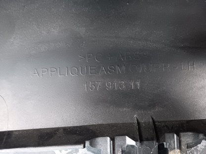 2008 Cadillac Escalade Driver LH Side D Pillar Applique Panel Black 157 913 11