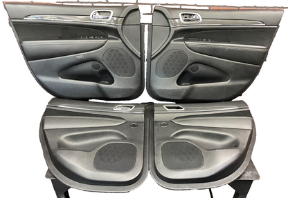 2011-2013 Jeep Grand Cherokee SRT8 Carbon Fiber Trim Black Door Panels Card Set