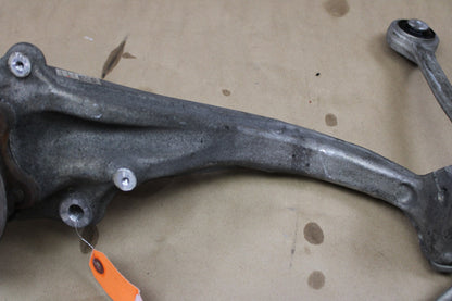 12-18 AUDI S7 FRONT DRIVER LH SPINDLE KNUCKLE CONTROL ARMS KNEE ASSY. 4G0407241C