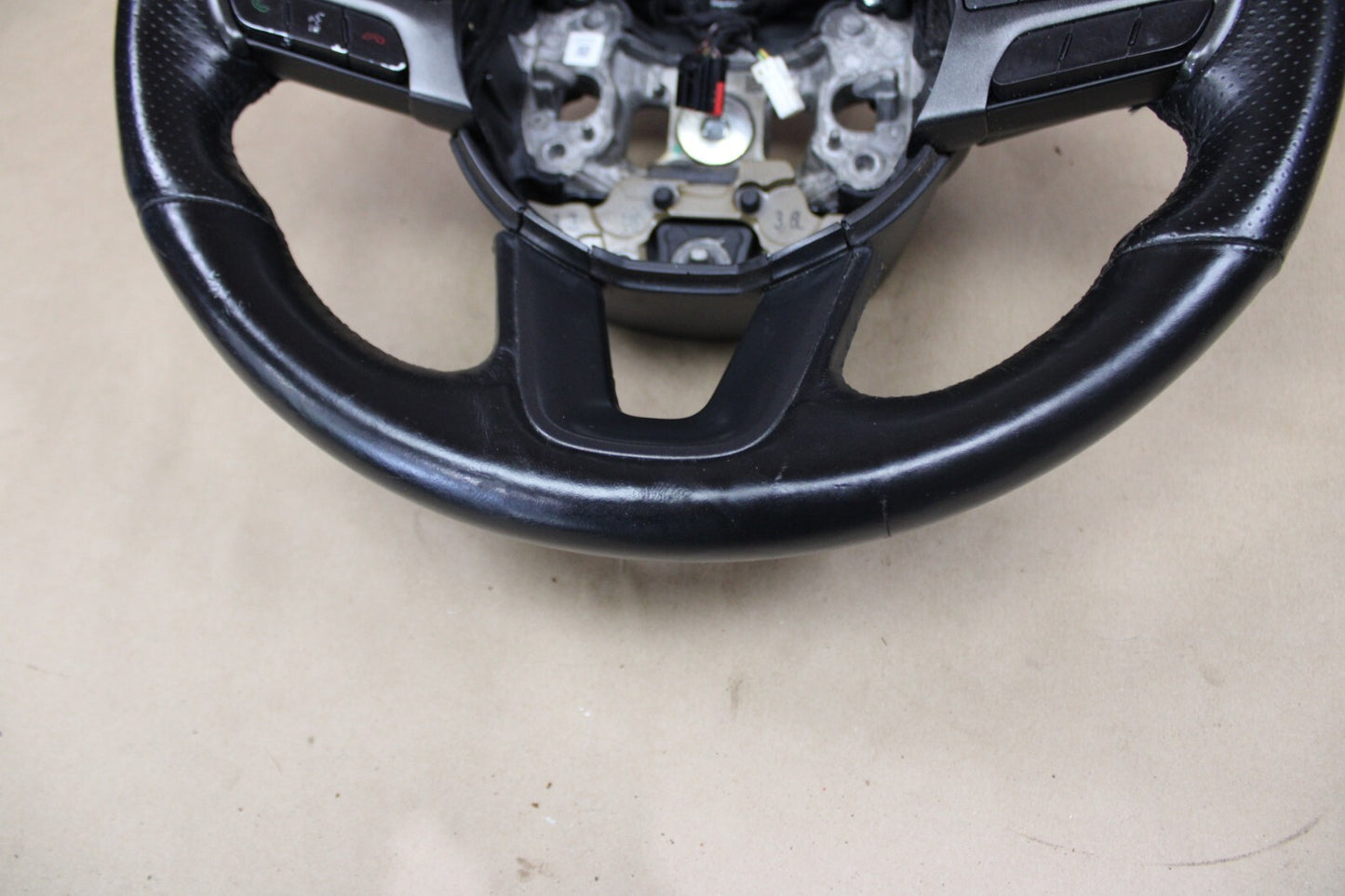 2015-2023 Dodge Challenger Charger Steering Wheel Leather Black OEM 5vg201vxad