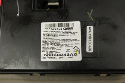 05-10 Chrysler 300 Overhead Map Dome Reading Light W/ Sunroof Switch