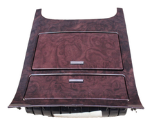 07-14 Cadillac Escalade Center Console Bezel Cup Holder Panel Assembly Ruby Burl