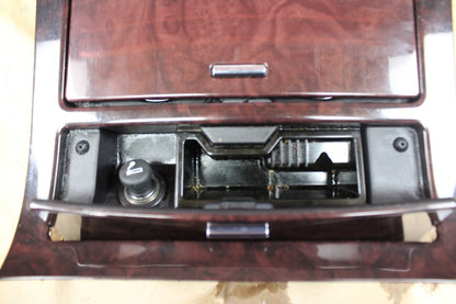 07-14 Cadillac Escalade Center Console Bezel Cup Holder Panel Assembly Ruby Burl