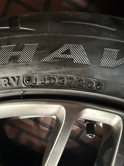 Used OEM Ford Mustang GT500 SVT Staggered Wheel and Tire Set 20x9.5, 19x9.5