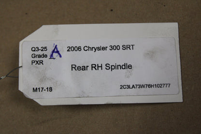 06-10 CHARGER MAGNUM 300 SRT PASSENGER RH REAR SPINDLE KNUCKLE