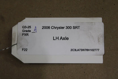 2005-2008 Chrysler 300 Charger Magnum SRT8 Rear Driver LH Axle Half Shaft 6.1L