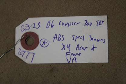 Chrysler 300 Dodge Challenger ABS Speed Sensors Rear & Front Set of 4