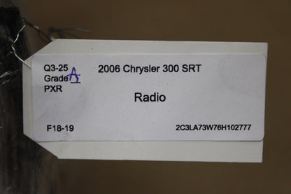 2005-2007 Chrysler 300 Radio AM FM DVD Player Display Receiver Navigation