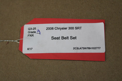 05-06 Charger Chrysler 300 OEM Full Set of Seat Belt Retractors Black 0UX54XDVAE