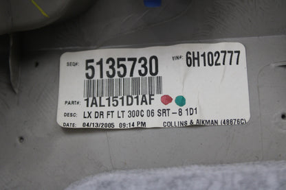 2006-2007 CHRYSLER 300 OEM FRONT DRIVER LH SIDE INTERIOR DOOR PANEL