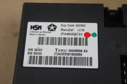 2005 - 2006 CHRYSLER 300C SRT8 6.1L HEMI OEM HEATED SEAT CONTROL MODULE COMPUTER