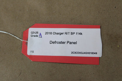 11-23 CHARGER DASH DEFROSTER GRILLE DEFROST VENT PANEL OEM 1JQ67DX9AK
