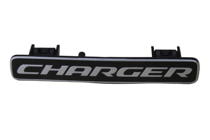 2015-2021 Charger SRT Dash Emblem Insert Nameplate Badge Chrome Black