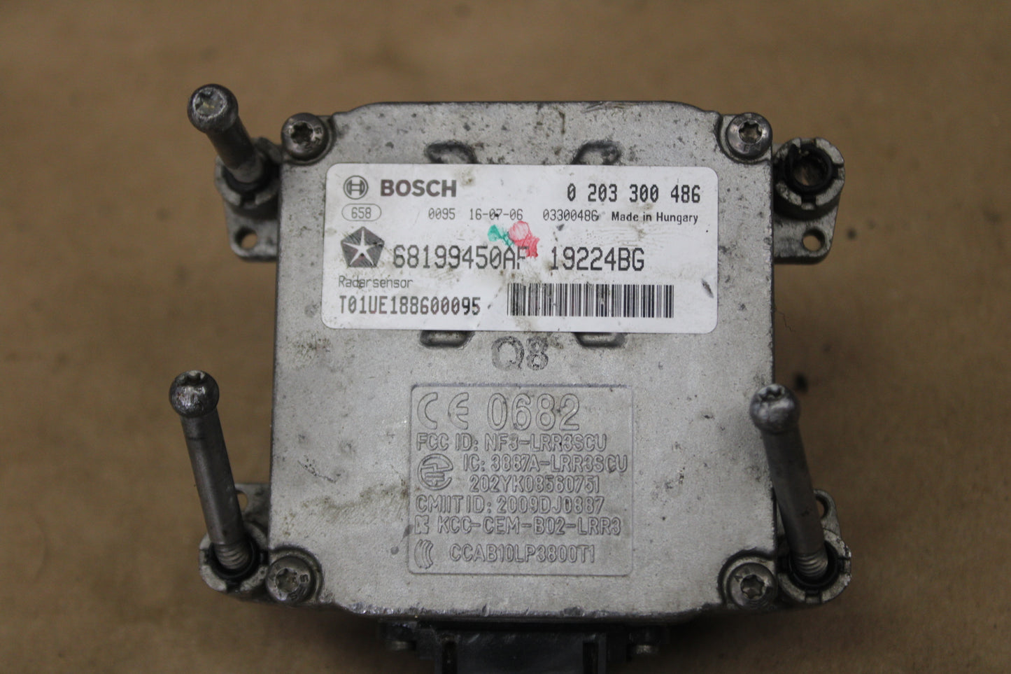 15-16 CHARGER OEM ADAPTIVE SPEED RADAR CRUISE CONTROL SENSOR 68199450AF
