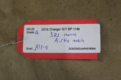 15-23 CHARGER OCCUPANT RESTRAINT CONTROL MODULE 68530280AA OEM
