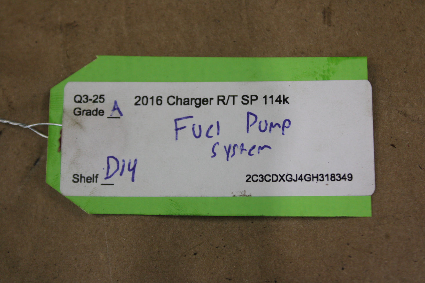 06-21 CHARGER CHALLENGER RIGHT AUXILIARY FUEL GAS PUMP ASSEMBLY OEM