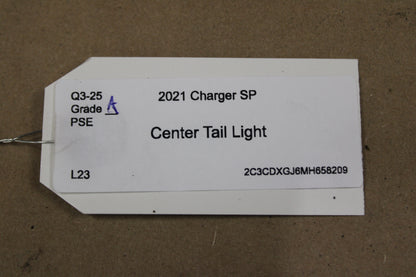 15-23 DODGE CHARGER REAR CENTER TAIL LIGHT ASSEMBLY OEM 68398666AC