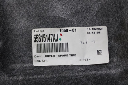 11-23 CHARGER 300 TRUNK CARGO SPARE FLOOR CARPET COVER OEM 55315147AJ