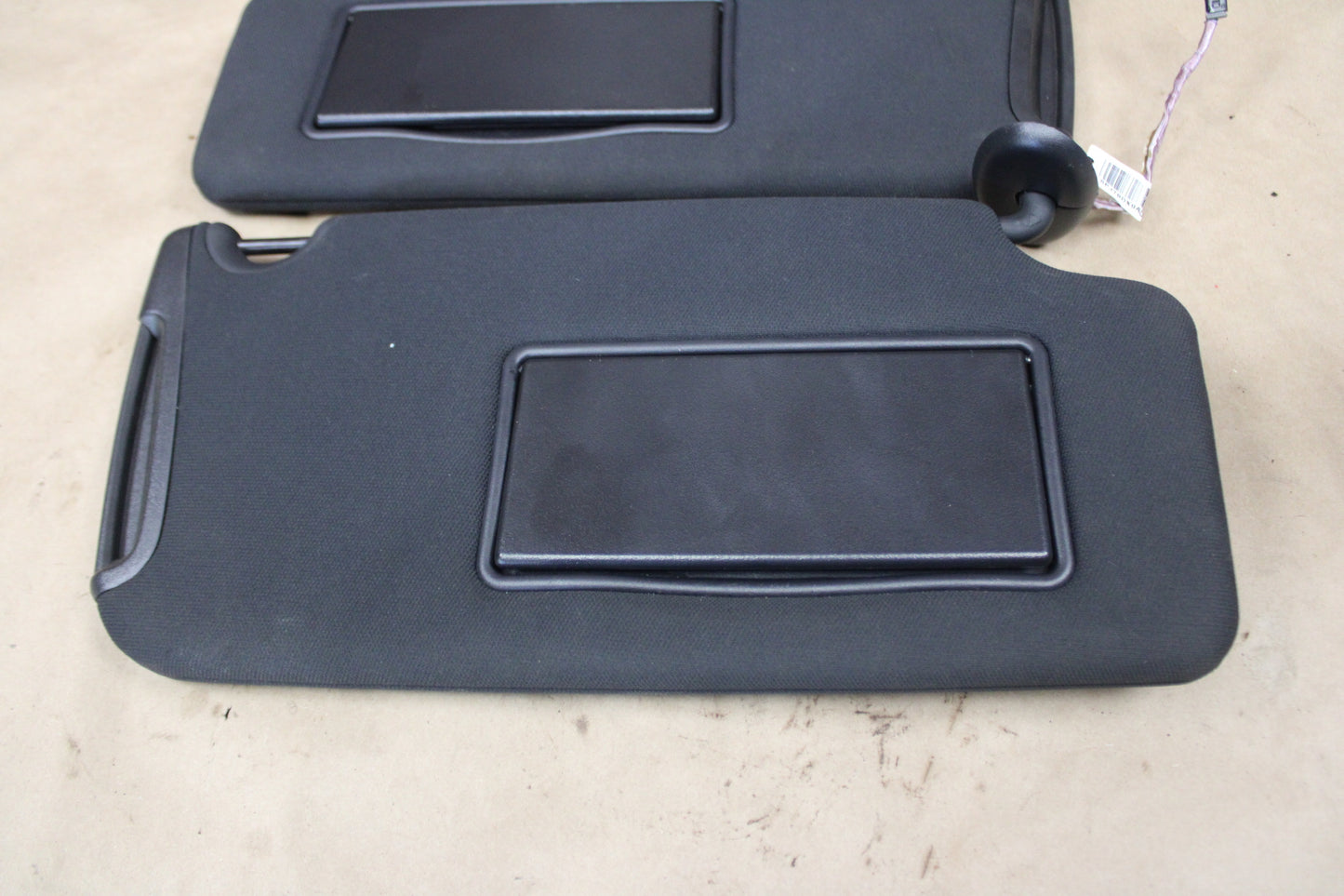 2020-2023 Dodge Charger Left & Right Illuminated Black Sun Visor Set Pair OEM